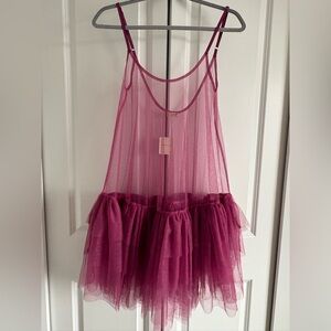 Free People Pink Tulle Dress